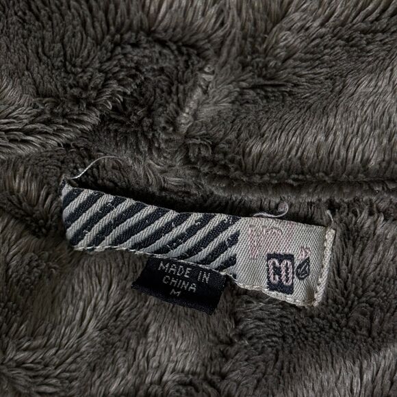 Volcom Jacket Womens Medium Faux Fur Lined Zip Up Hoodie Y2K Skater Punk 2000s - Picture 4 of 14